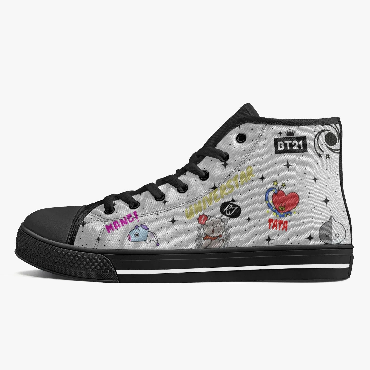 179. BT21-Classic High-Top Canvas Shoes