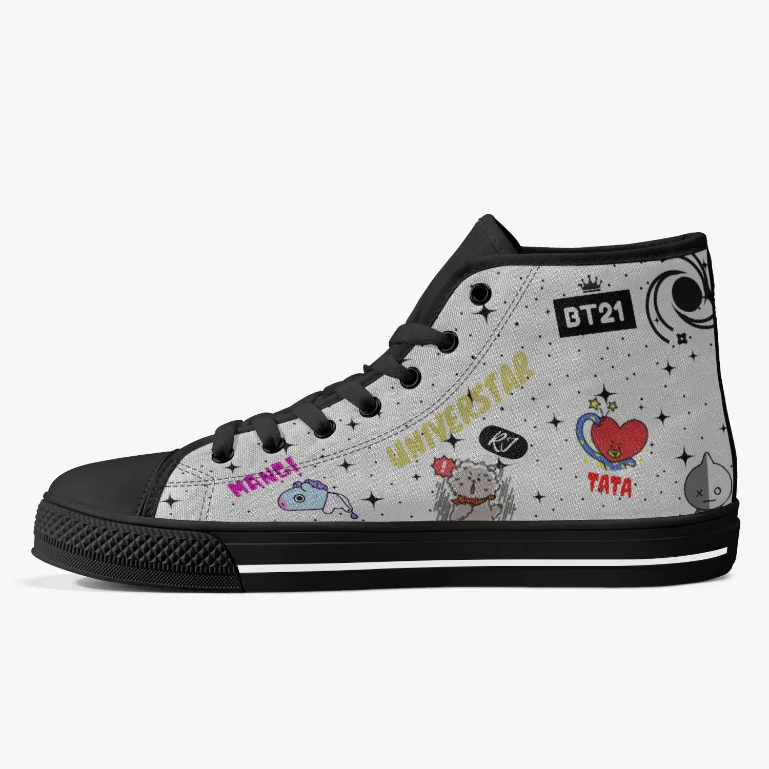 179. BT21-Classic High-Top Canvas Shoes