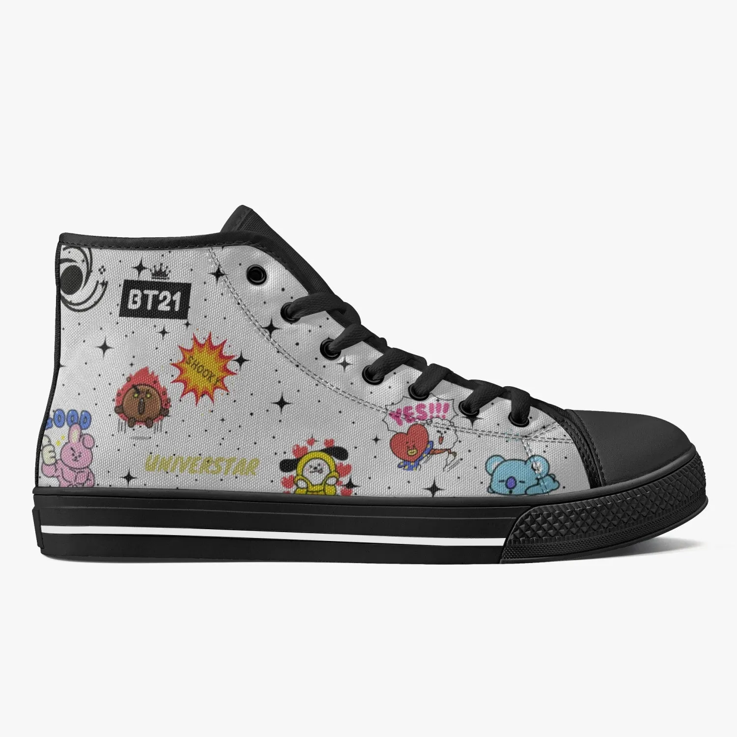 179. BT21-Classic High-Top Canvas Shoes