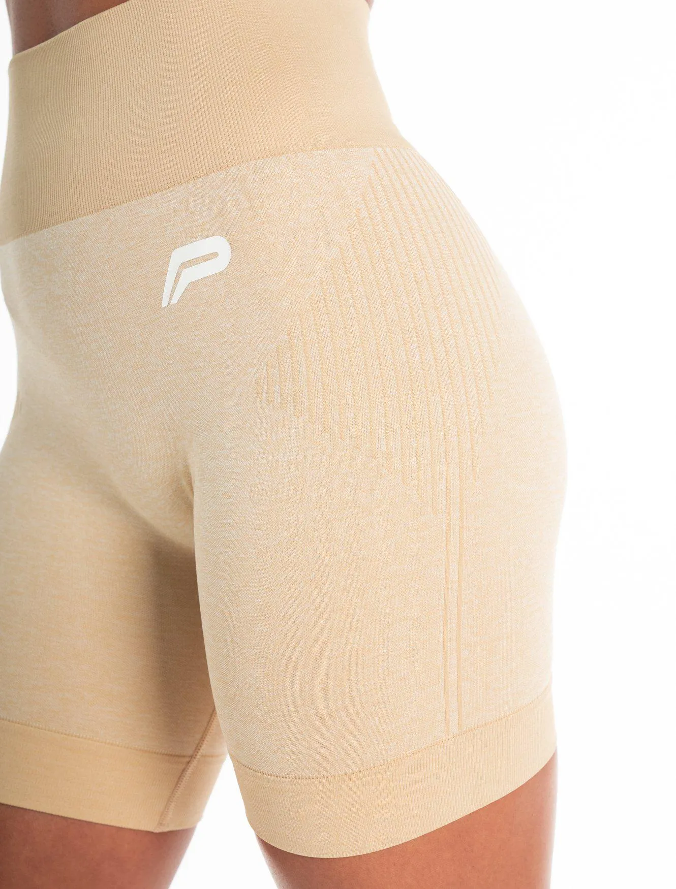 ADAPT Seamless Shorts - Marl Beige