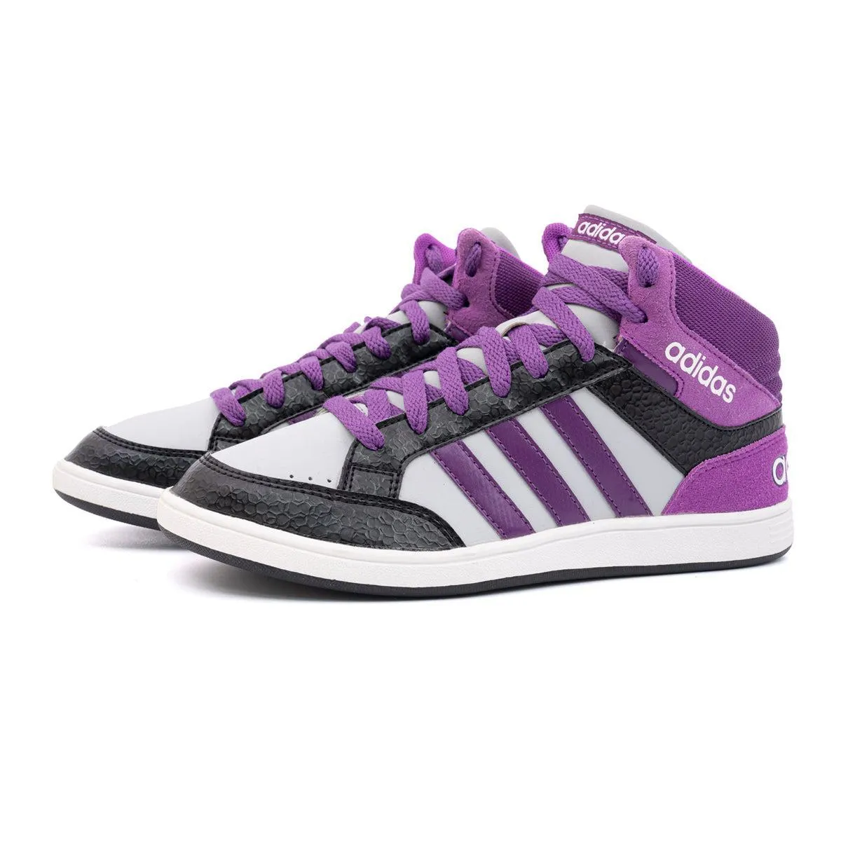 Adidas Hoops Basketball Sport Shoes Leather Multicolour Colour For Kids