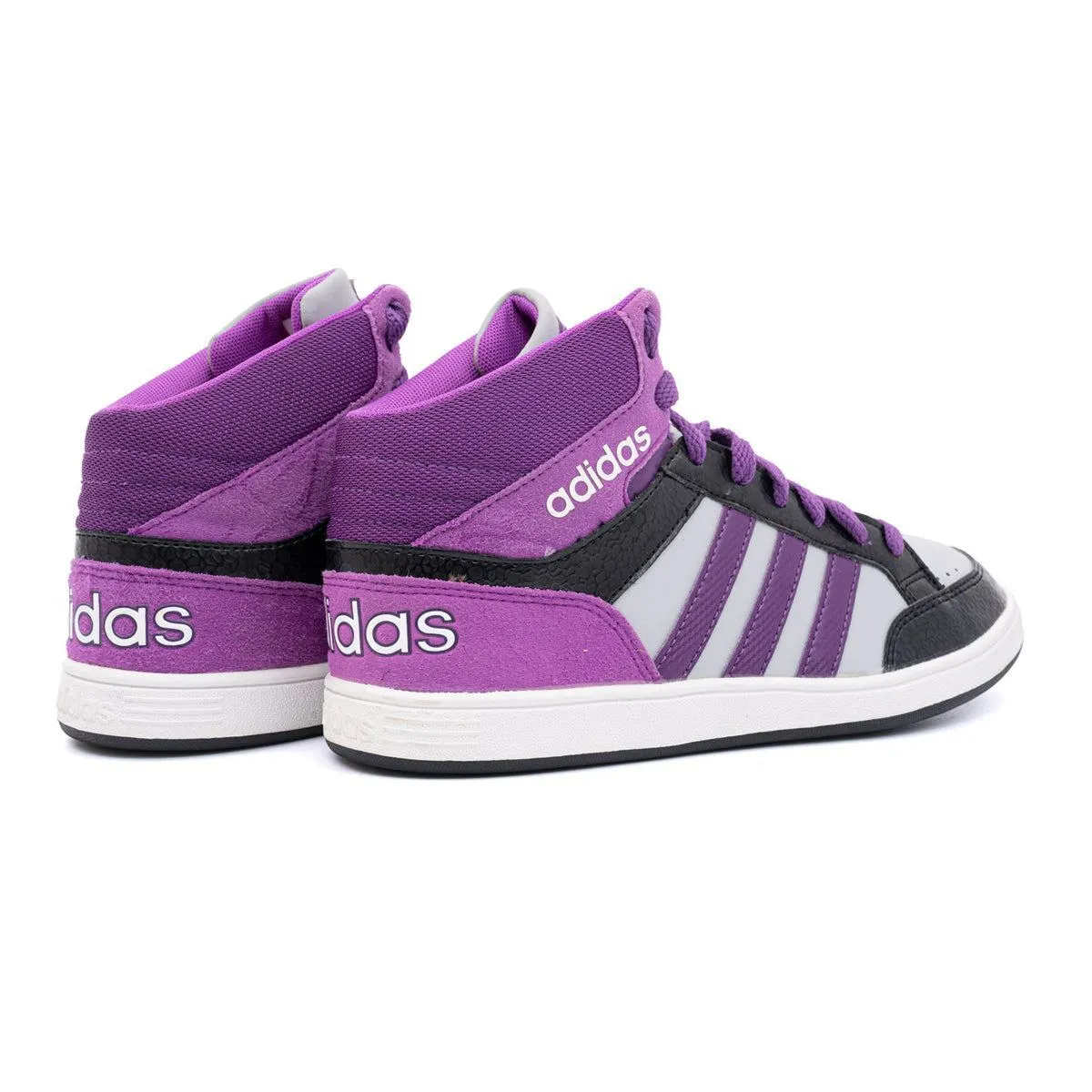 Adidas Hoops Basketball Sport Shoes Leather Multicolour Colour For Kids