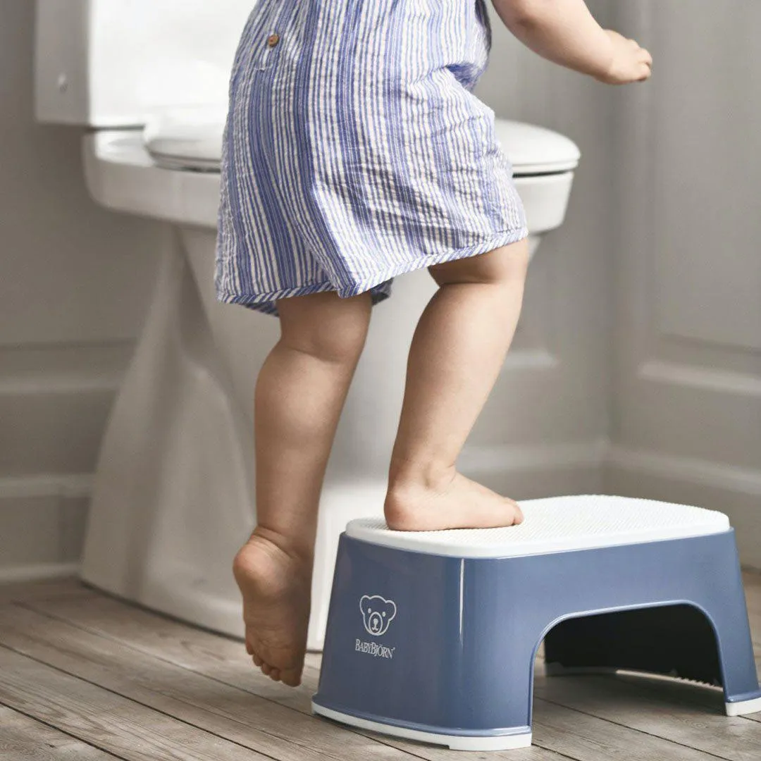 BabyBjorn Step Stool - Deep Blue   White