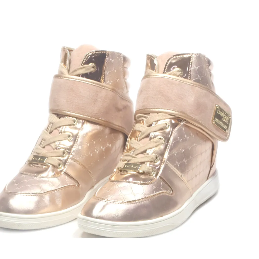 Bebe Colby High-Top Sneakers Leather Pink Colour For Women