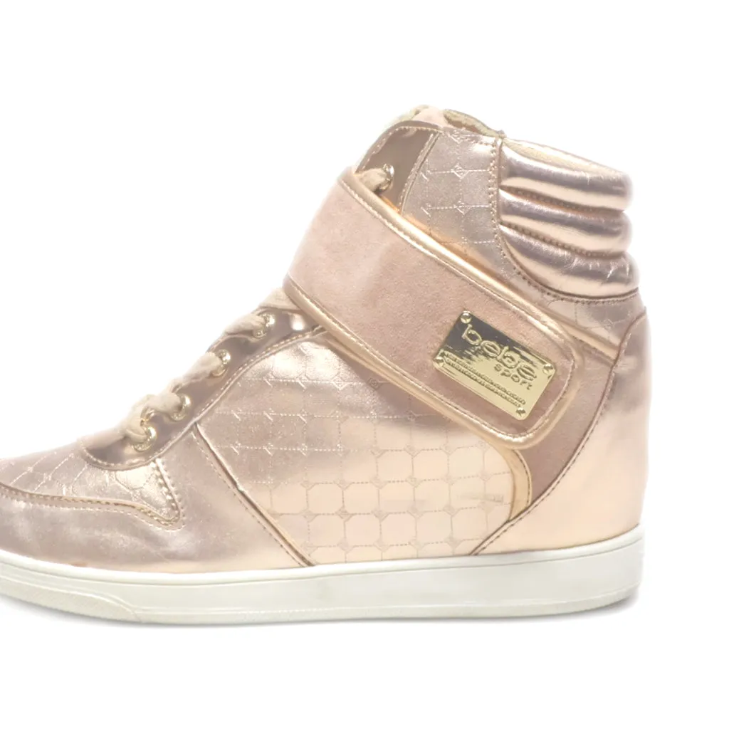 Bebe Colby High-Top Sneakers Leather Pink Colour For Women