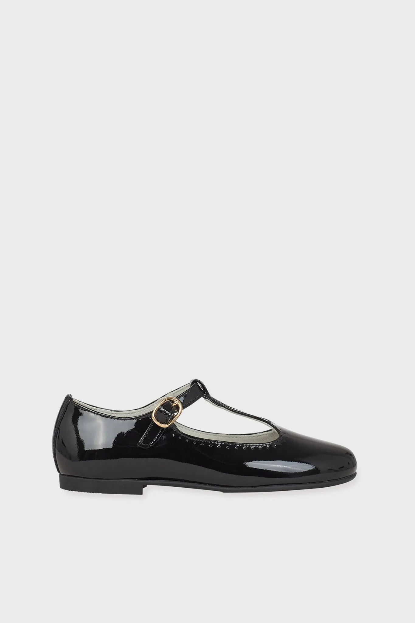 Black Patent Leather T Bar Shoes