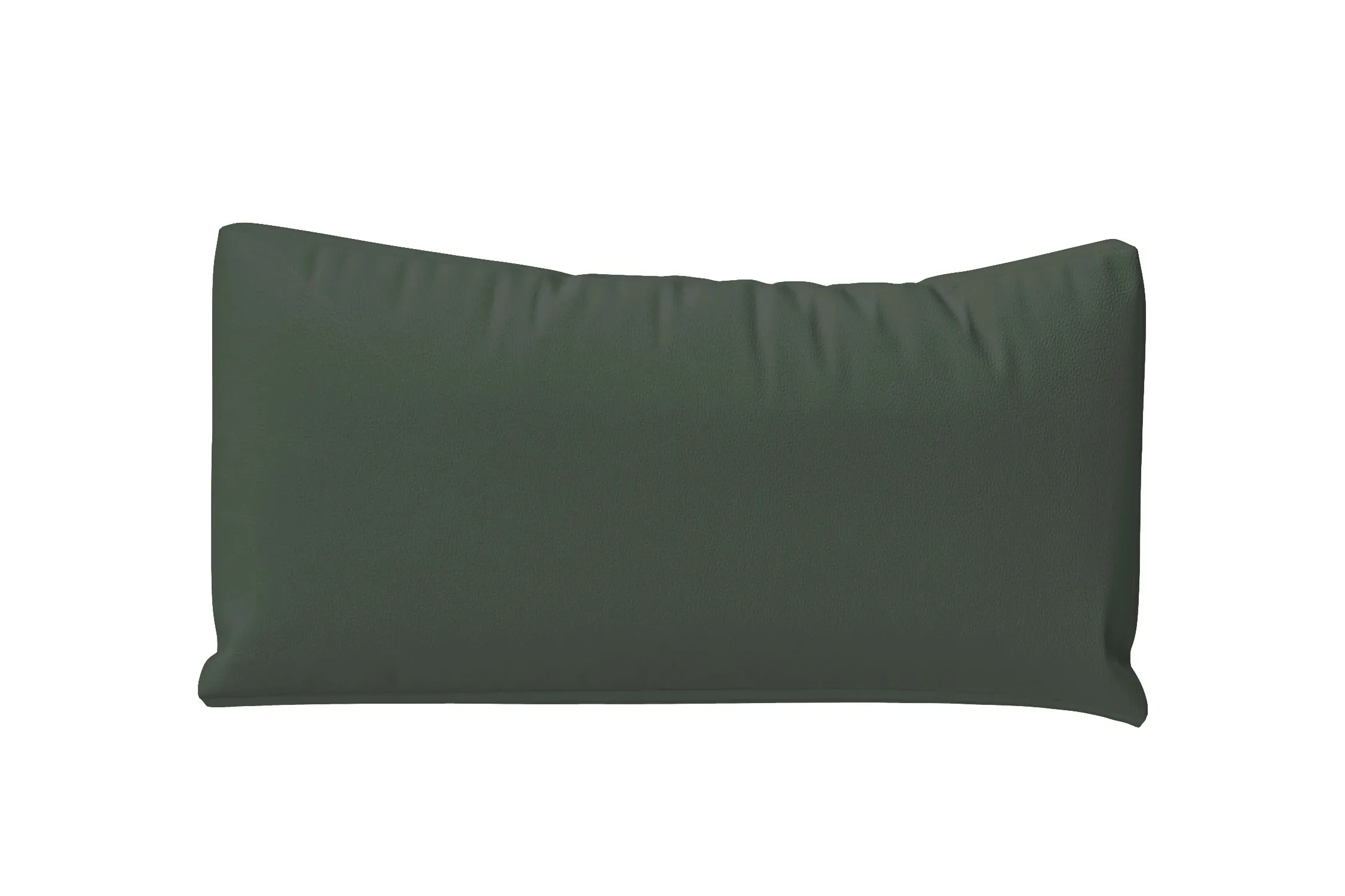 Bolster Cushions 55 x 20 cm Green Leather