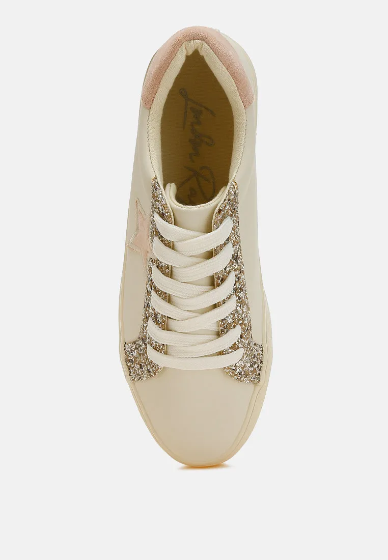 Bomber Metallic Star Glitter Sneakers