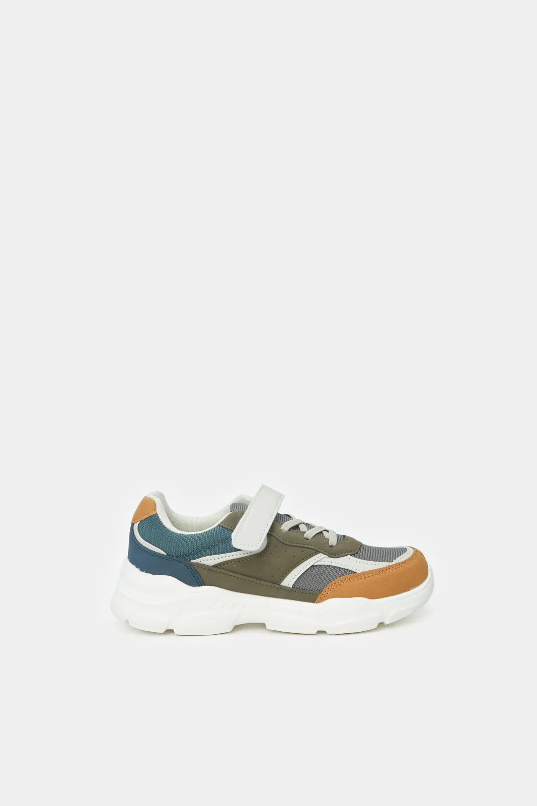 Boys Assorted Color Block Chunky Sneakers