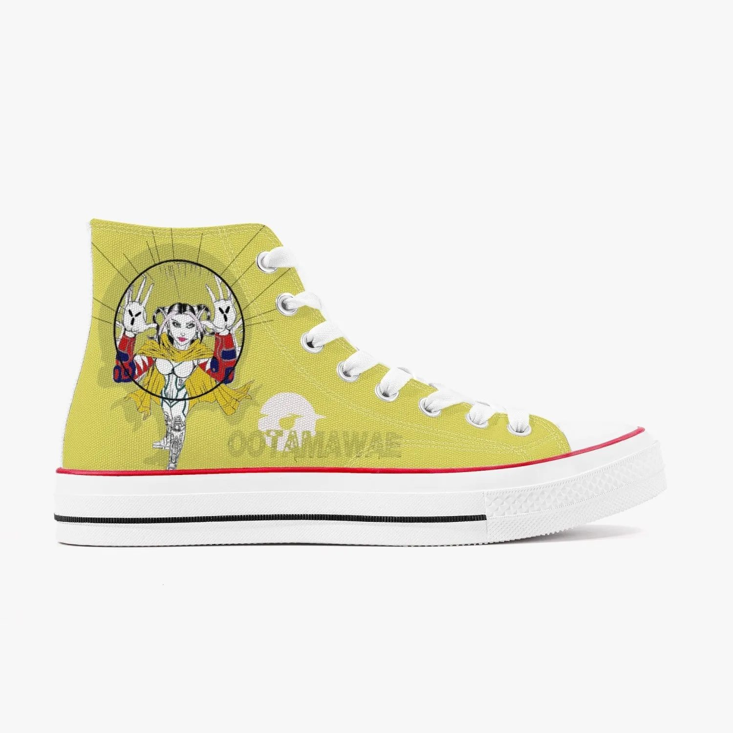 Bubble Girl High Canvas Shoes - Yellow