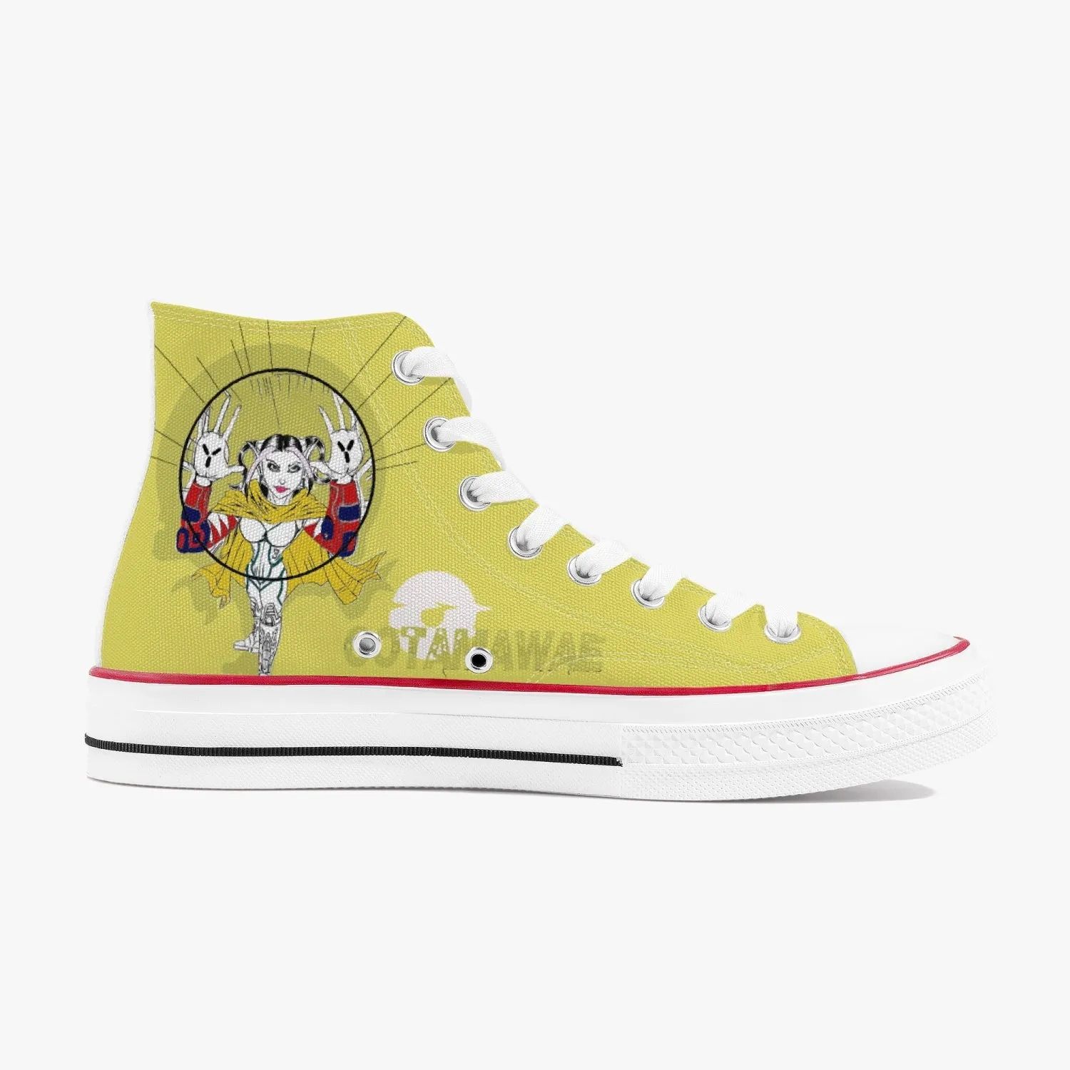 Bubble Girl High Canvas Shoes - Yellow