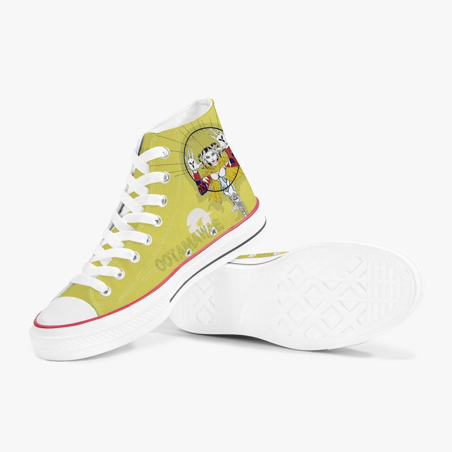 Bubble Girl High Canvas Shoes - Yellow