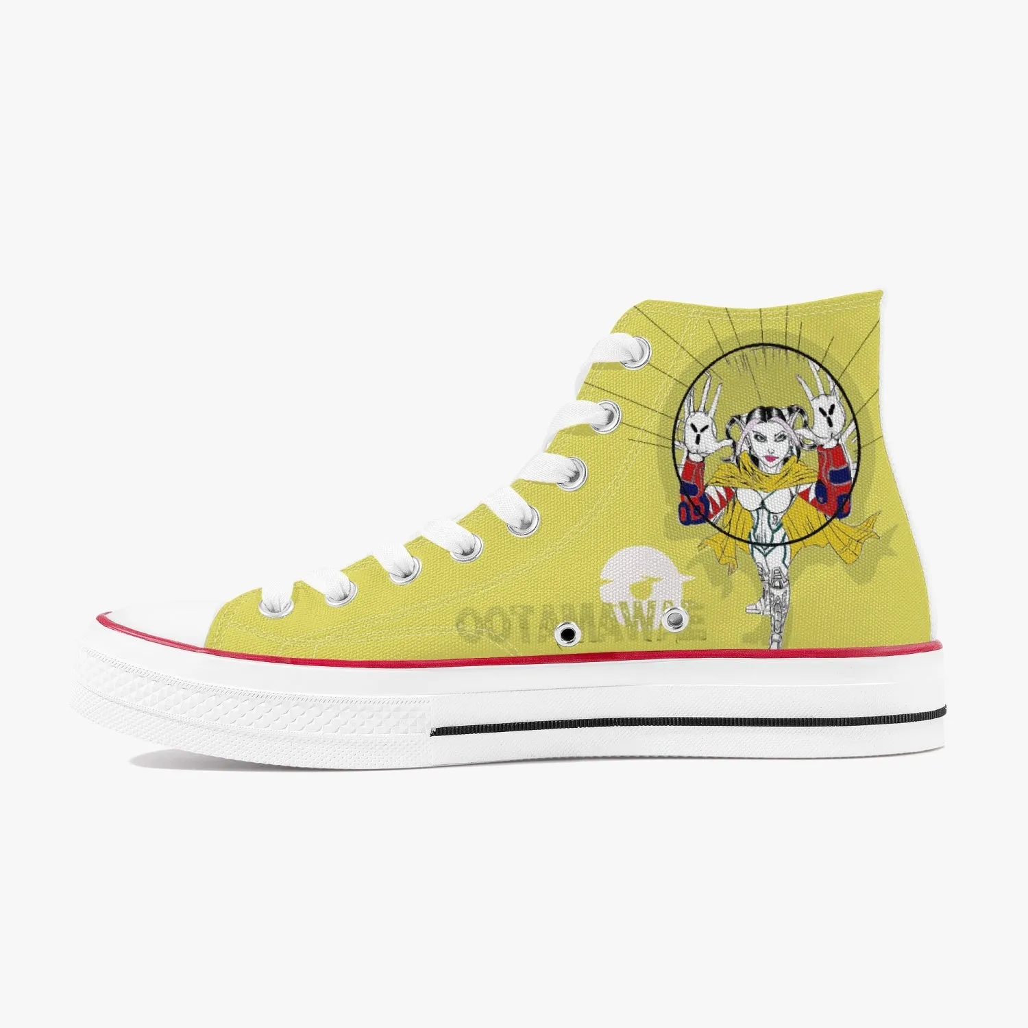 Bubble Girl High Canvas Shoes - Yellow