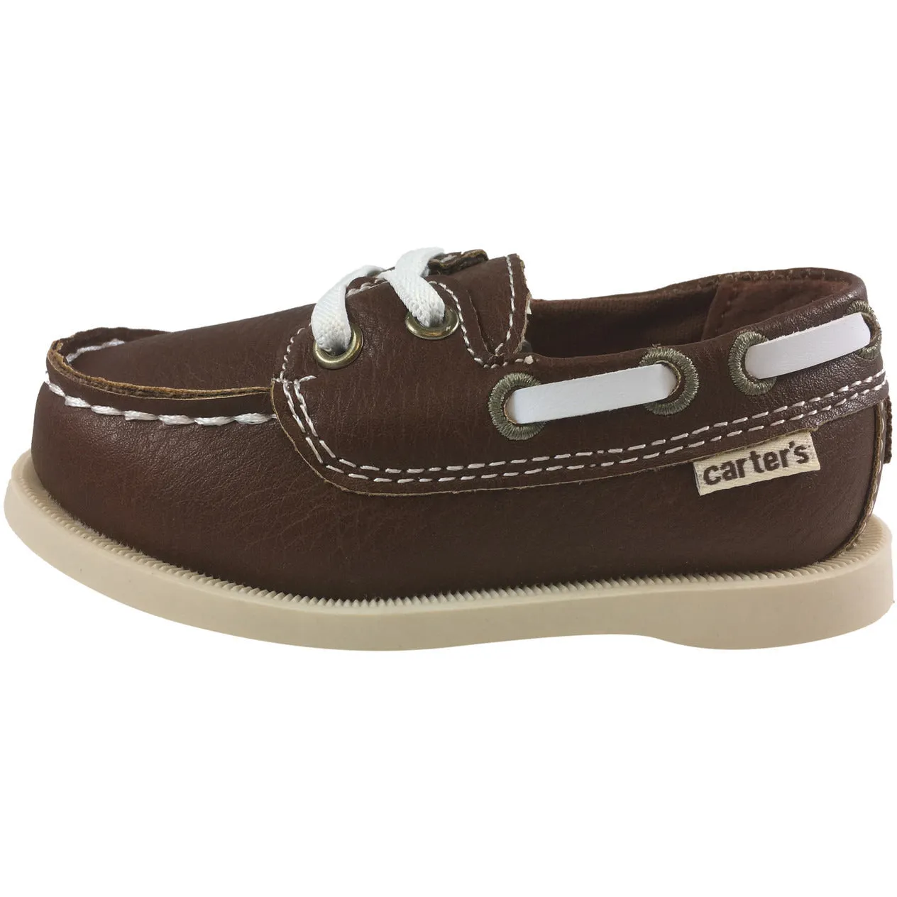 Carter's Boy's Ian Brown Slip On Classic Boat Shoe Loafer