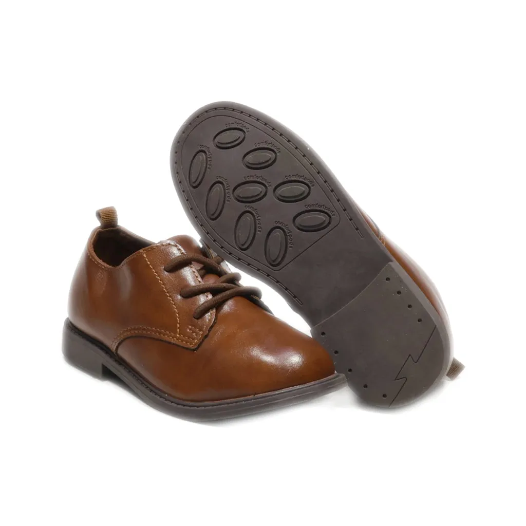 Carter'S Lace-Up Shoes Leather Brown Colour For Kids