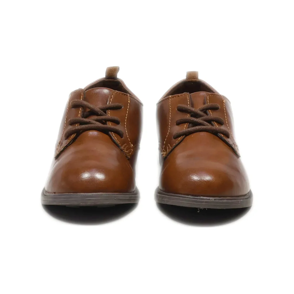 Carter'S Lace-Up Shoes Leather Brown Colour For Kids