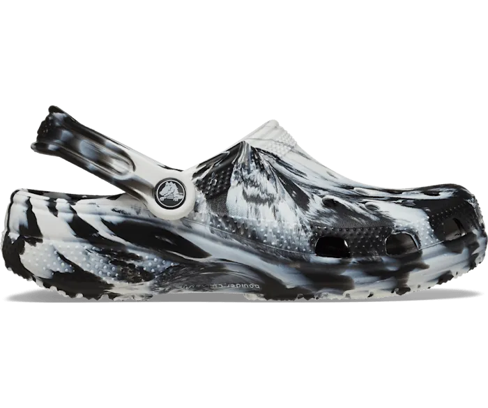 Classic Marbled Clog - White/Black