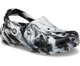 Classic Marbled Clog - White/Black