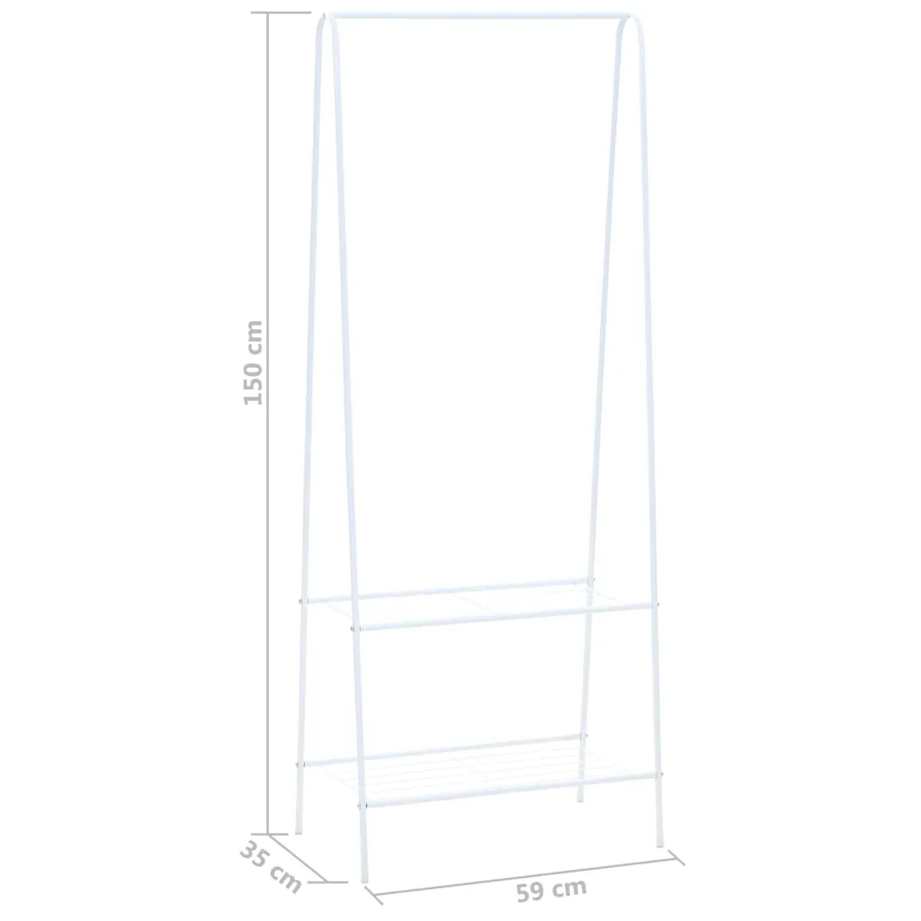 Clothes Rack 59x35x150 cm White