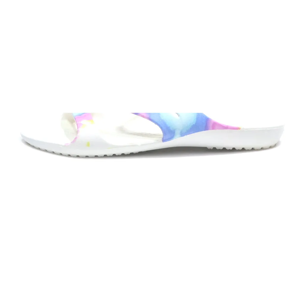 Crocs Flat Sandals Eva White Colour For Women