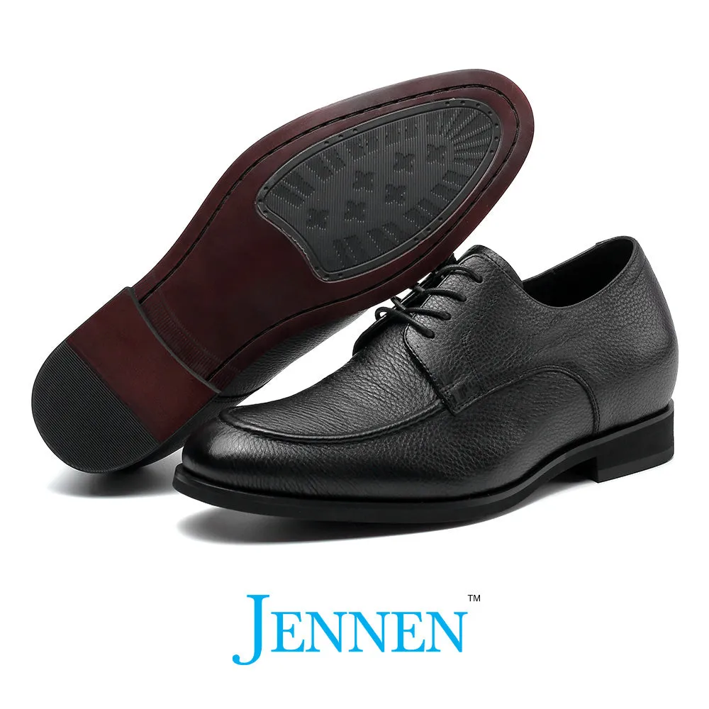 Dr. Malone 6cm | 2.4 inches Black Hidden Heel Dress Shoes