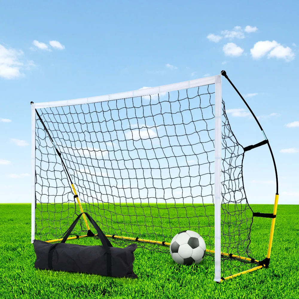 Durable 2.4m Soccer Goal Net Portable & Lightweight - Everfit