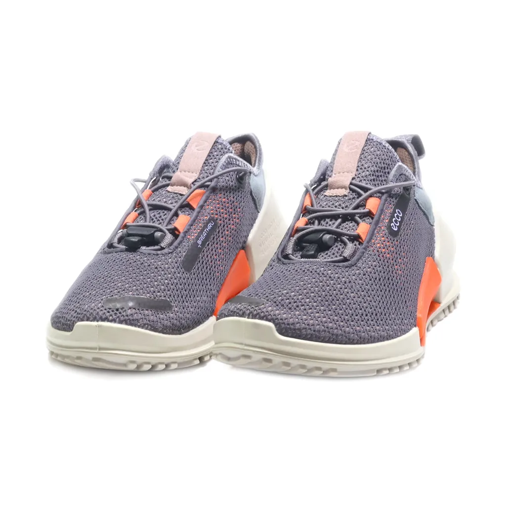 Ecco Low-Top Sneakers Fabric Grey Colour For Women