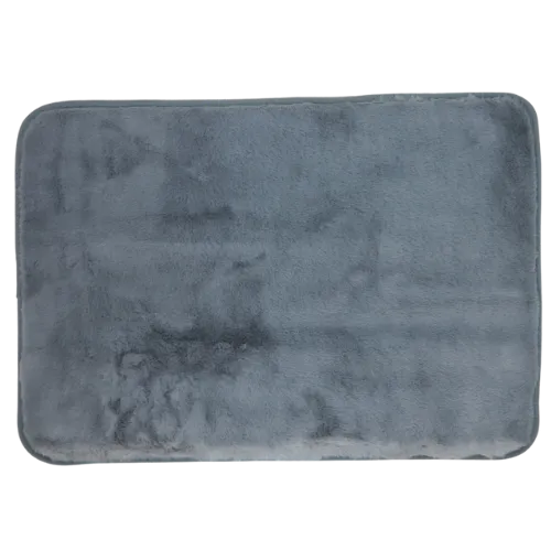 Faux Fur 60 x 40 Silver/Grey Bathmat