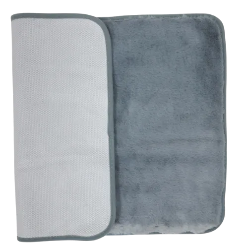 Faux Fur 60 x 40 Silver/Grey Bathmat