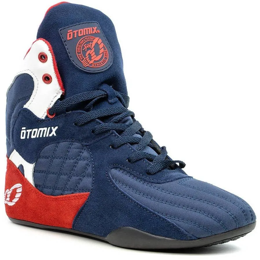 Female Bodybuilding Weightlifting Shoe Red White Blue Stingray