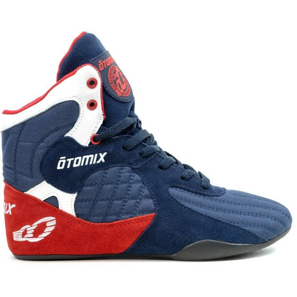 Female Bodybuilding Weightlifting Shoe Red White Blue Stingray