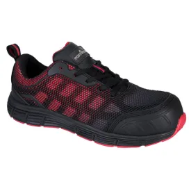 FT35 - Composite Textile Trainer Black/Red