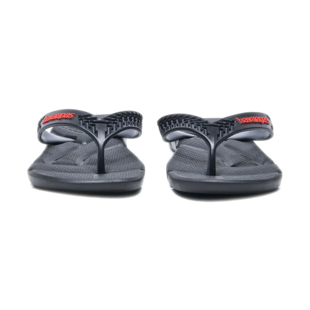 Havaianas Flip Flops Rubber Black Colour For Men