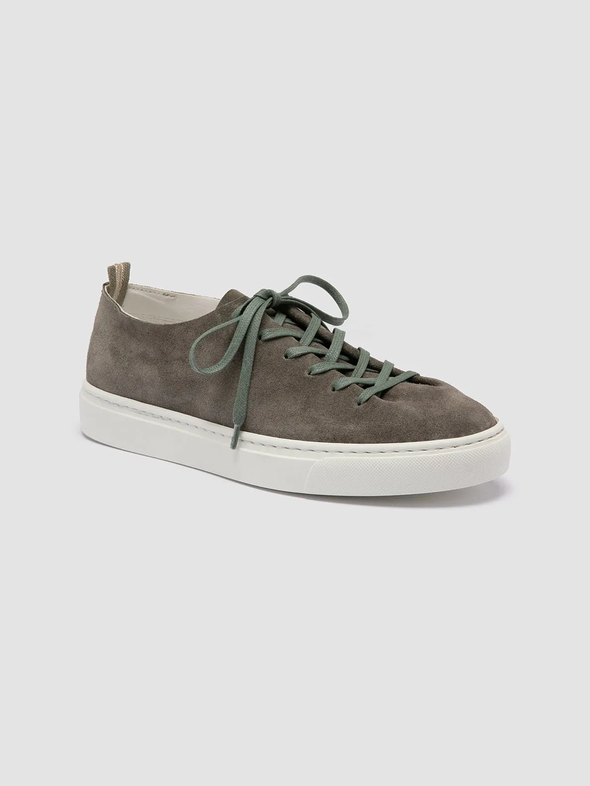 LEGGERA 100 - Green Suede Low Top Sneakers