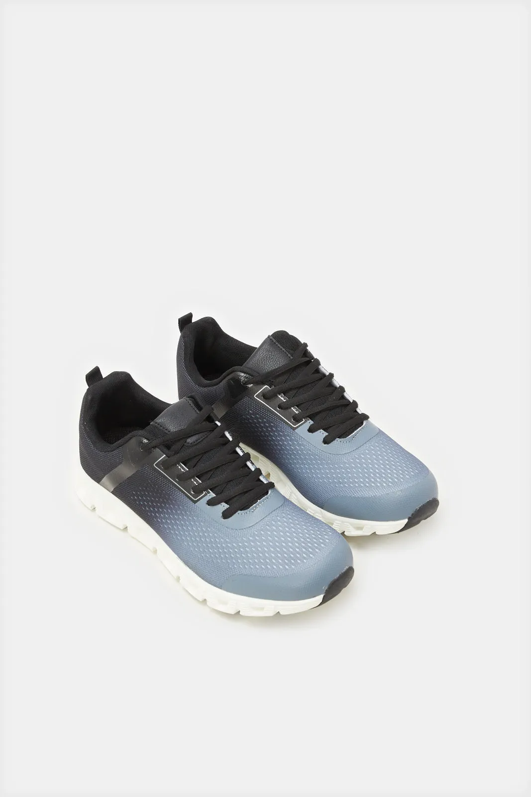 Men Grey Material Block Trainer