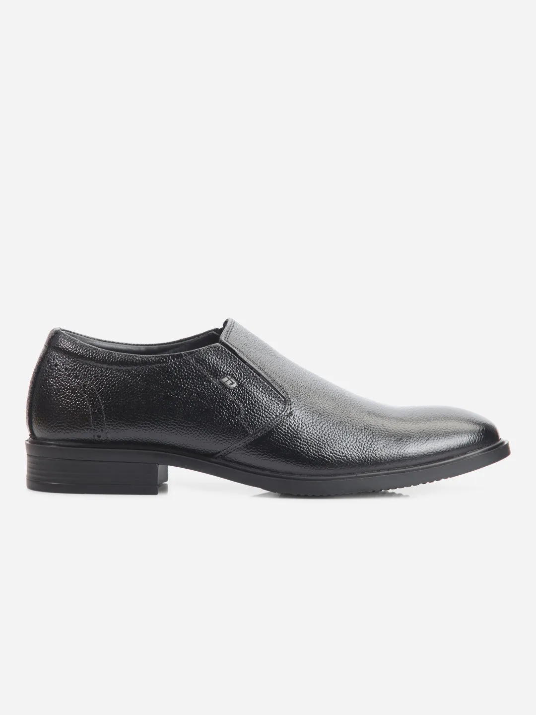 Men's Black Comfort fit Round Toe Slip On (ID2218)