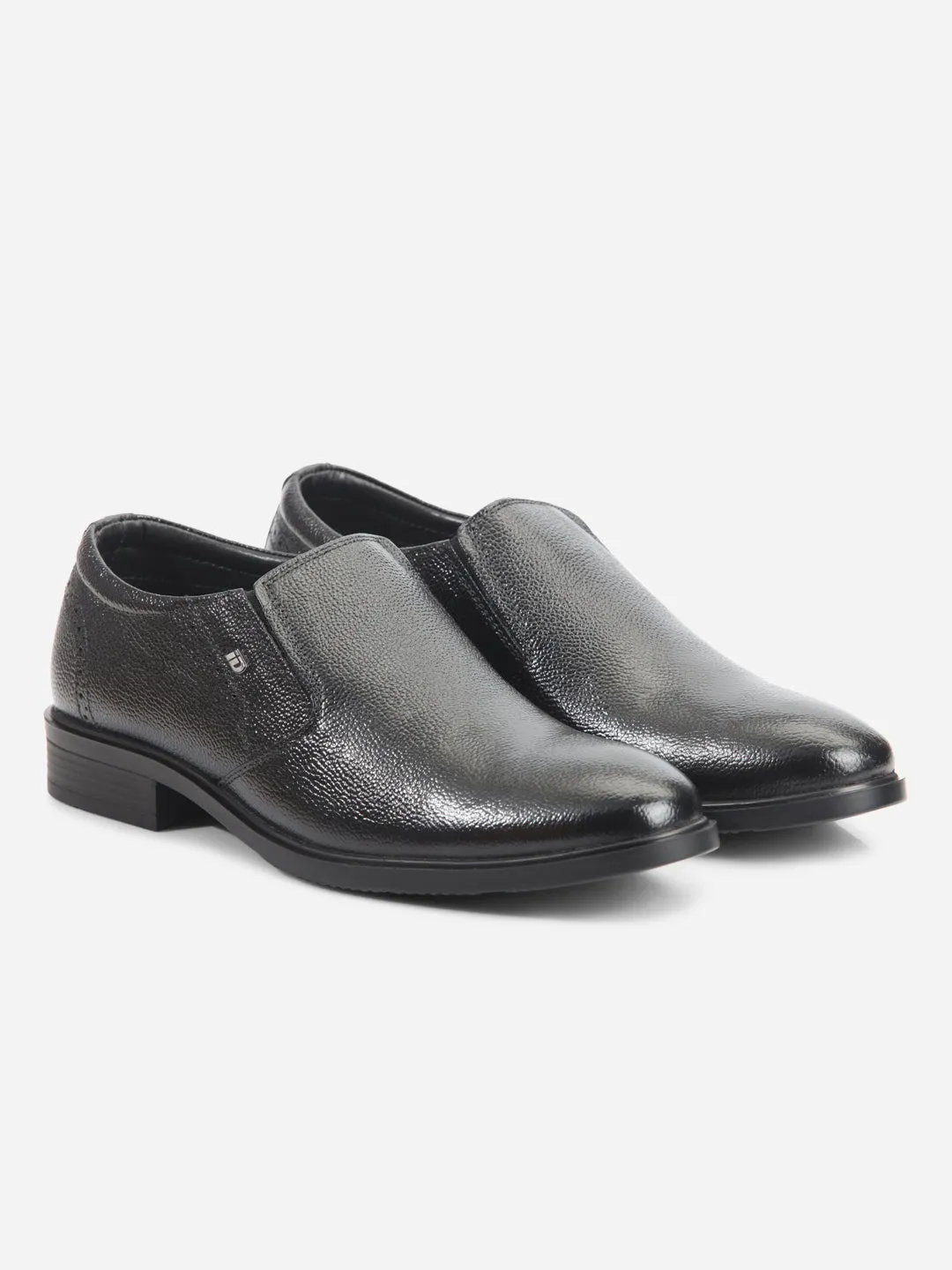 Men's Black Comfort fit Round Toe Slip On (ID2218)