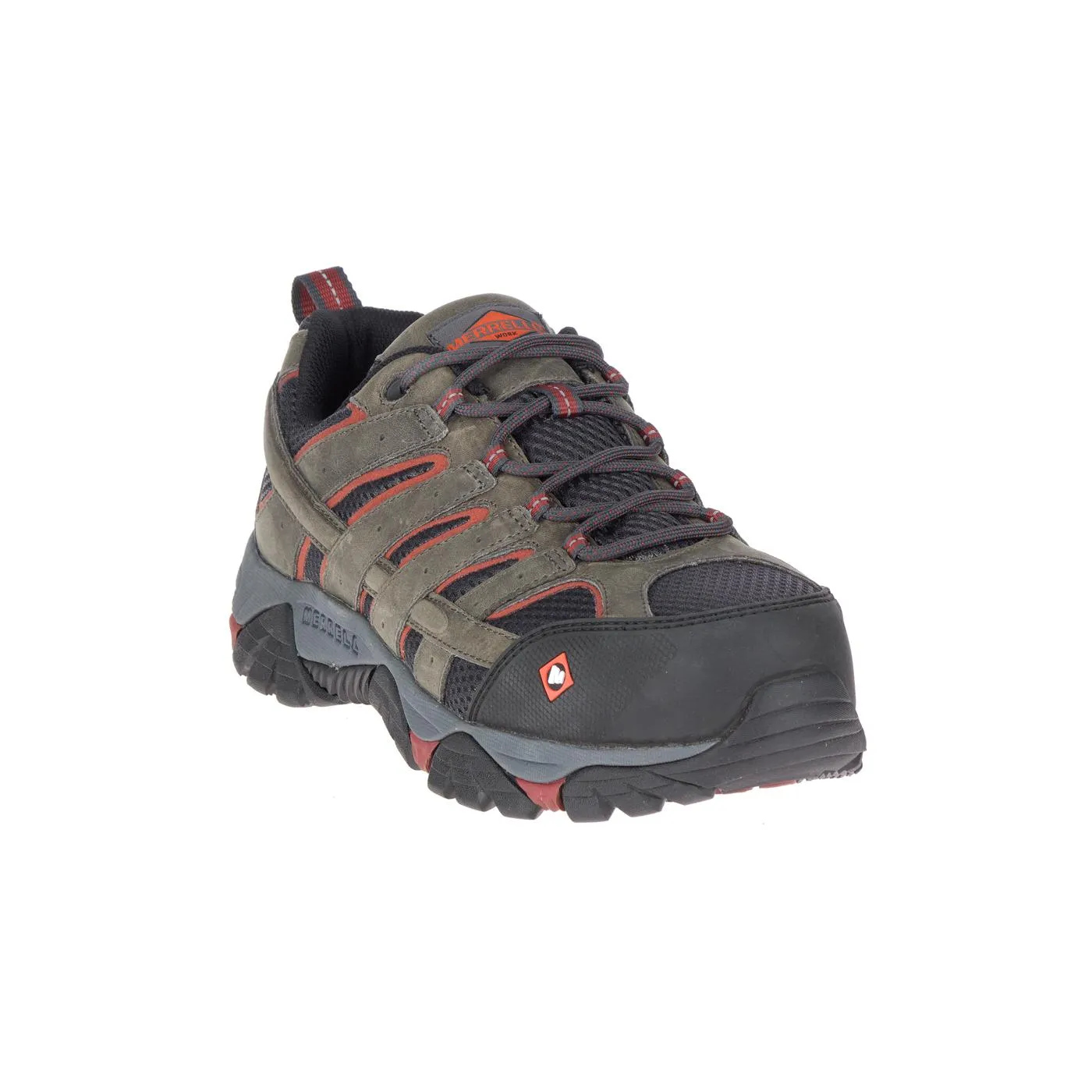 Moab Vertex Vent Men's Composite-Toe Work Shoes Pewter