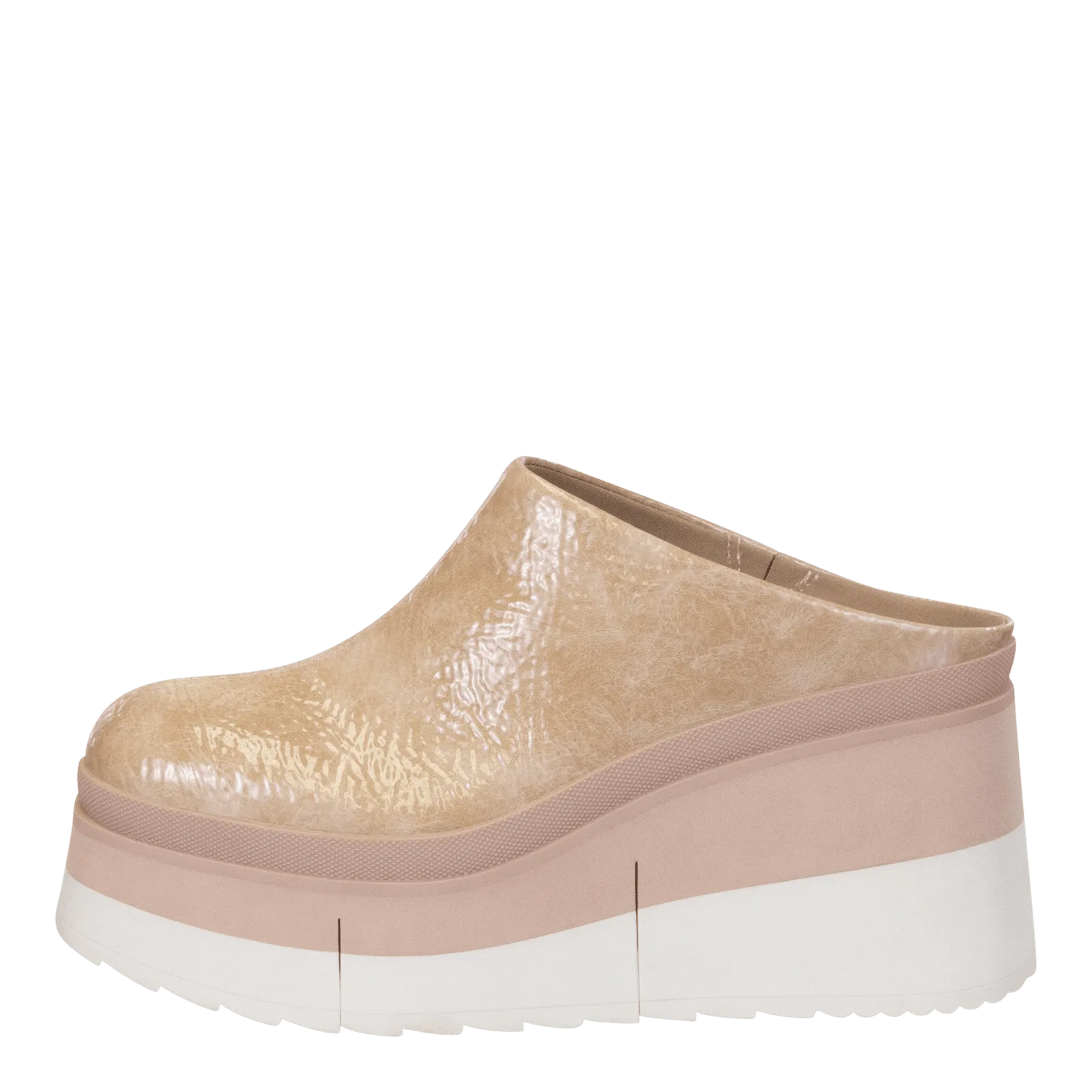 NAKED FEET - COACH in BEIGE Platform Clogs