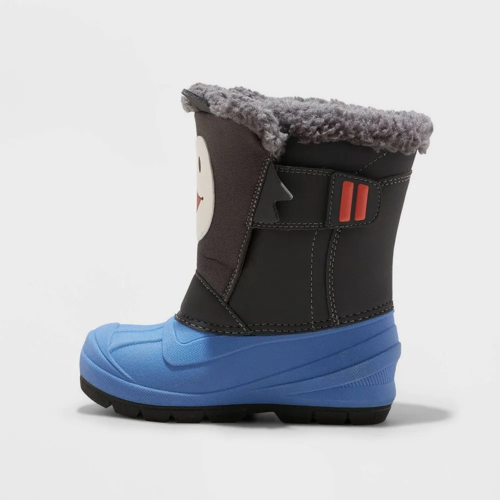 New - Toddler Boys' Frankie Winter Boots - Cat & Jack Blue 6T