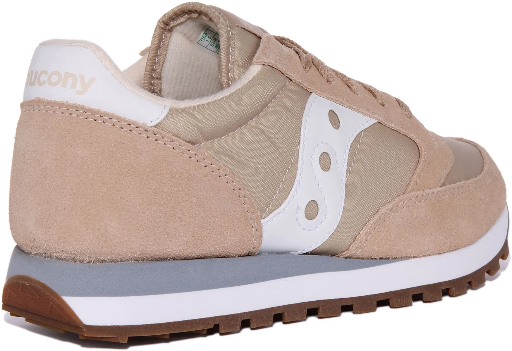 Saucony Jazz Original In White Beige For Men