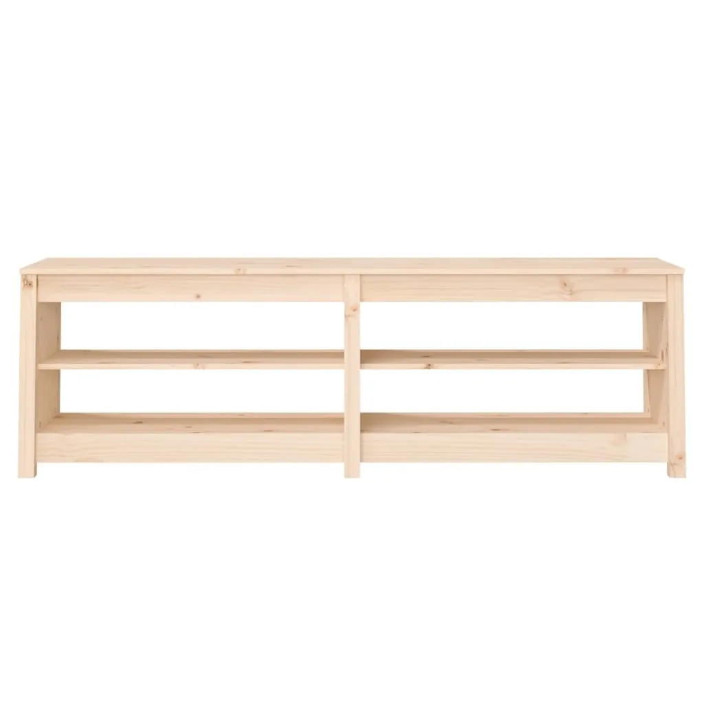 Shoe Bench 160x36.5x50 cm Solid Wood Pine