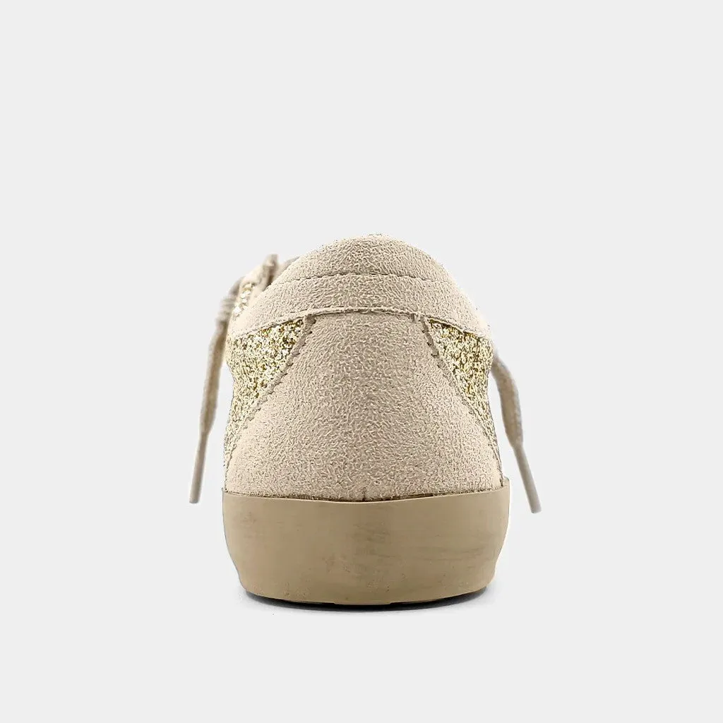 ShuShop Paula Toddlers Sneaker Gold Glitter