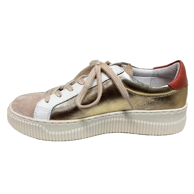 SOFFT Fianna Leather Sneakers - Platino/Biscotti