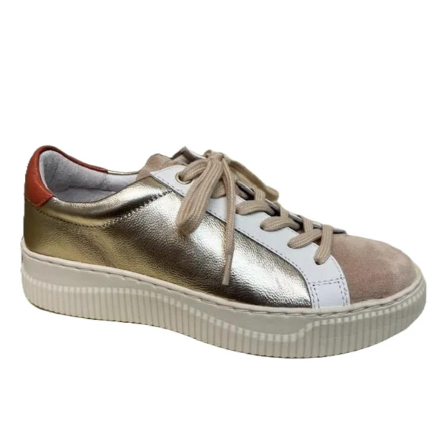 SOFFT Fianna Leather Sneakers - Platino/Biscotti