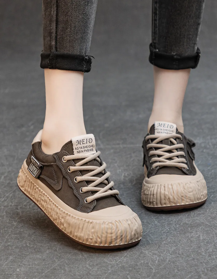 Soft Leather Comfortable Casual Sneakers for Women