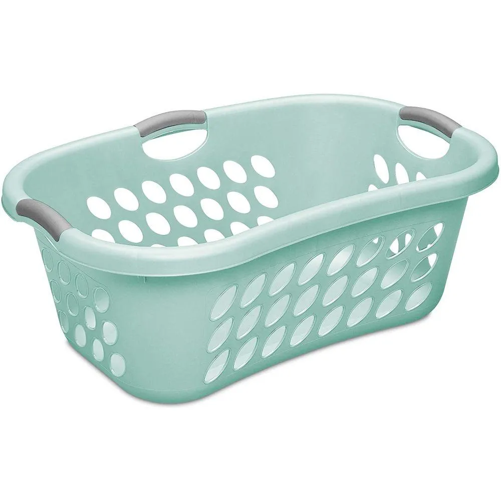 Sterilite 44L Hip Hugger Laundry Basket Aqua