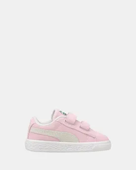 Suede Classic XXI Self-Fastening Infant Pink Lady/White