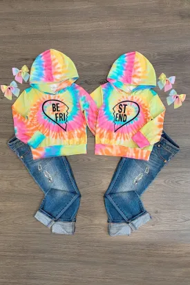 Tie Dye "Best Friends" Hoodie