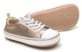 Tip Toey Joey Boy's and Girl's Funky Sneakers, Gold/White